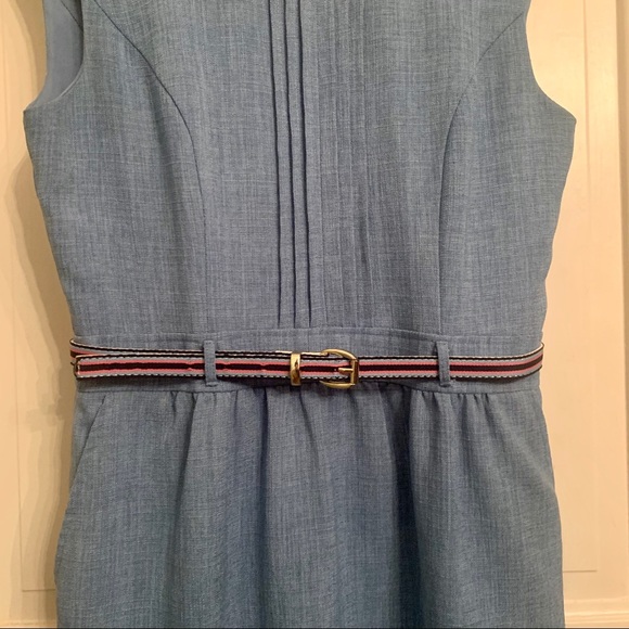 Ellen Tracy belted sleeveless dress - Picture 2 of 5